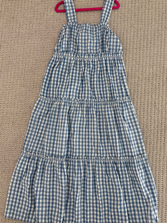 Max Studio Dresses & Skirts - Max Studio Blue and White Gingham Tiered Sundress